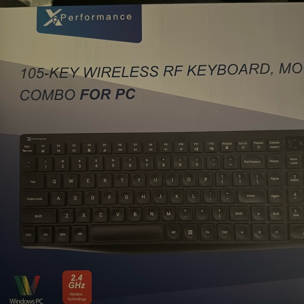 X9 PERFORMANCE 105-K wireless RF keyboard + mouse+ pad combo!!!!